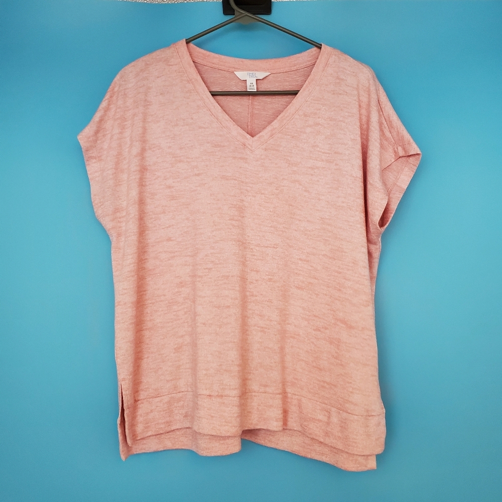 Time And Tru Top Size XS Pink V-Neck